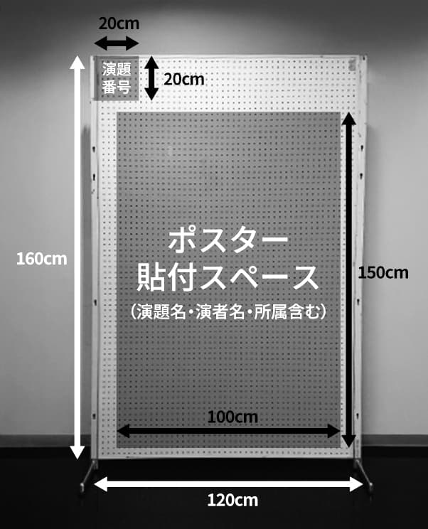 ポスターパネルの設置例
